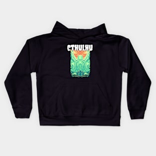 Cool Cthulhu Illustration Kids Hoodie